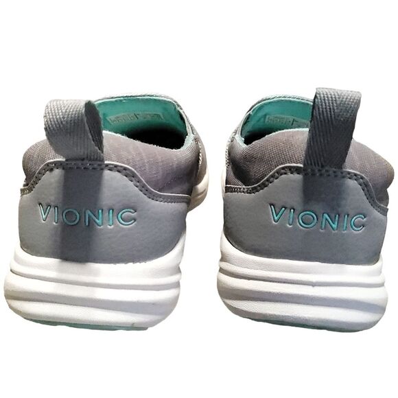 Vionic Kea Gray Orthotic Sport Walking Shoes Womens Size 7 ASR1271 Slip On - Picture 6 of 9